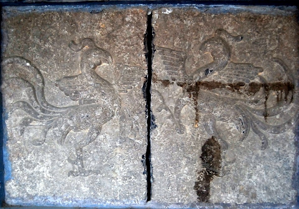 朱雀の浮彫（魏晋時代）