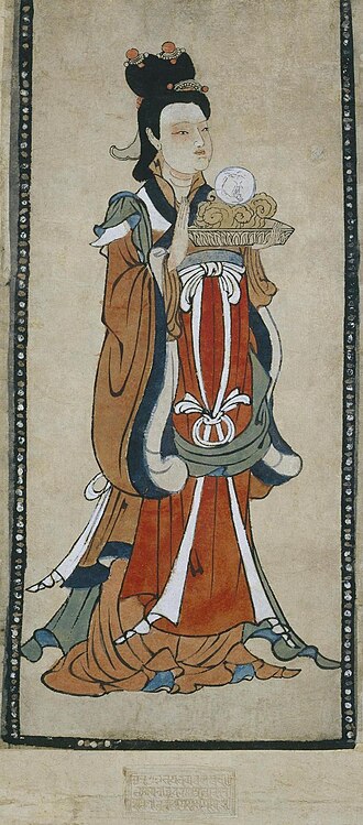 太陰（十二天将に通じる月神・太陰星君の図）